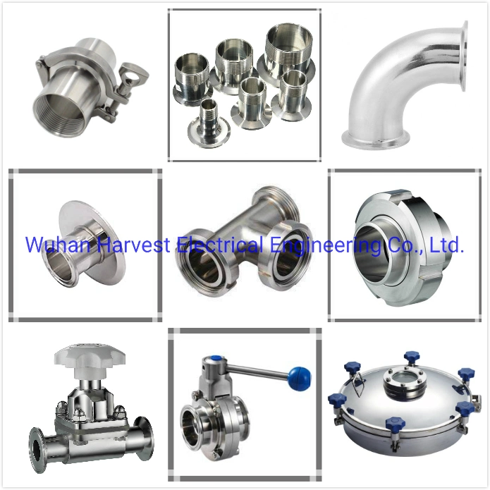 SS304 SS316 Stainless Steel 90 Degree Clamp Elbow with Ferrule Ends Bpe Standard Diary Fittings