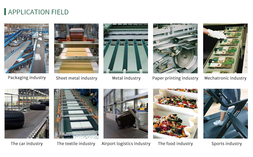 Factory High Quality Green PVC/PU/Pvk Light Duty/Weight Industrial Conveyor/Transmission/Timing Belting/Belt with Grass Pattern