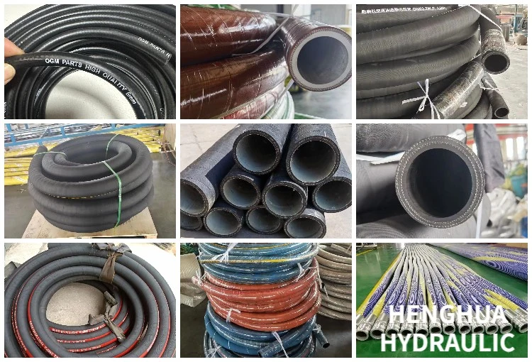 Super Long Service Life Air Oil Water Gas Fuel Hose Excavator Hydraulic Rubber Hose Pipes High Pressure Flexible Hoses Assembly