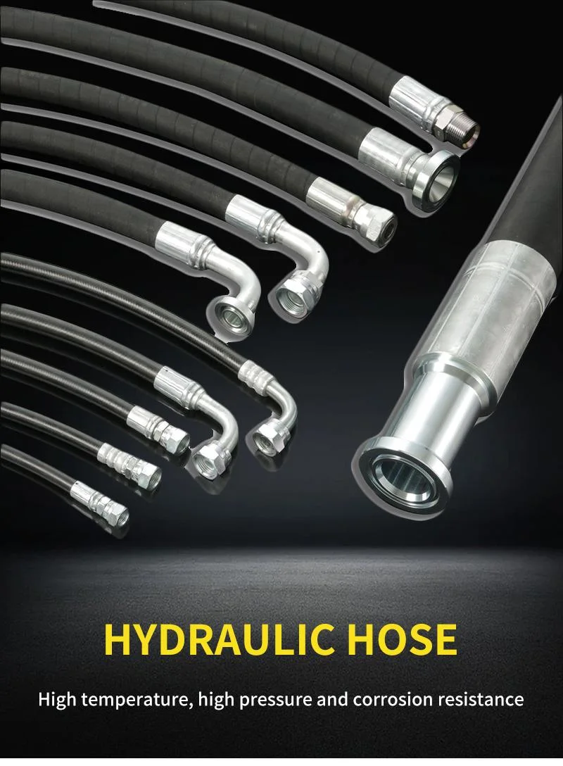 Flexible Rubber Hydraulic Hose En853 1sn 2sn Made in China with High Quality Hydraulic Parts
