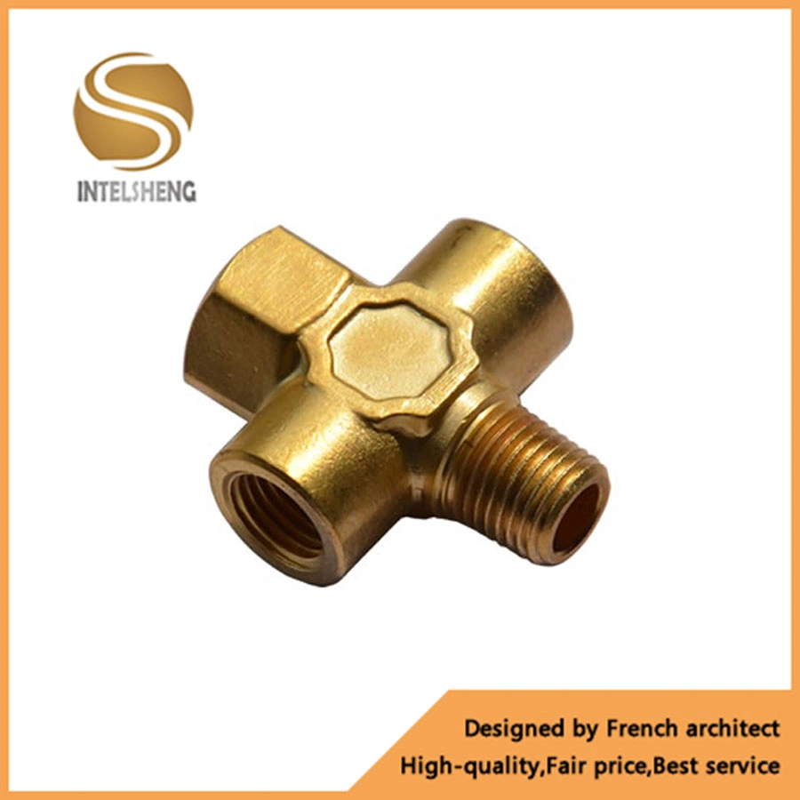 Brass Joint Pipe Fittings Cross Fitting (FEX-2015)