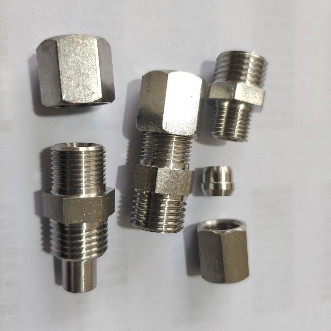 Stainless Steel Needle Valve Connector, Valve Connector, Hexagon Connector, Pneumatic Connector, 304 PC Pneumatic Connector